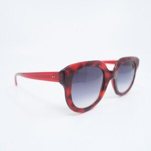 Nathalie Blanc CLAIRE C102 Red & Grey Lenses, Square, New, Women's Sunglasses.